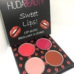Huda Beauty Sweet Lip Stick Glossy 4 color palatte Lips