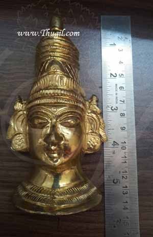 Goddess Lakshmi Mask Vara Laksmi Face with Ammavu Decorations