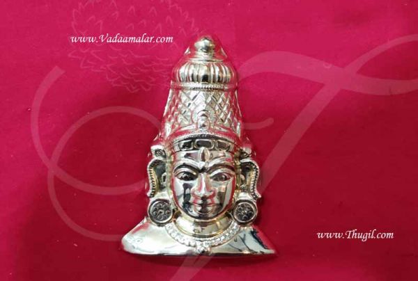 Brass Half Mask Goddess Vara Laksmi Face Ammavu Decorations 12 inches