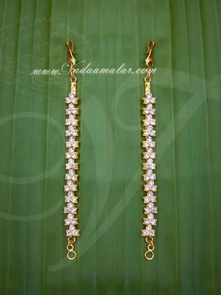 Ear Extension Kaan Chain White Color Stones 