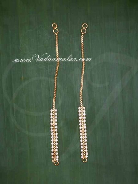 Ear Extension Kaan Chain White Color Stones Mattal Buy