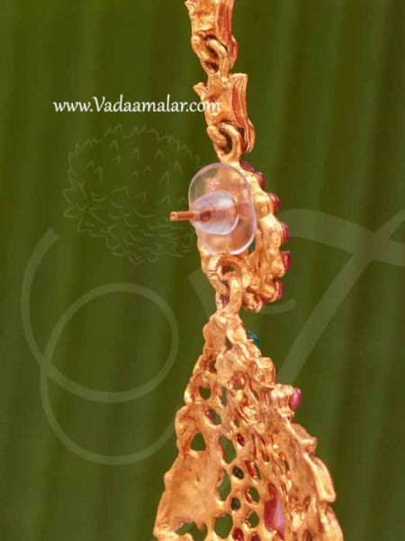 Jhumka Earrings with Chain Extension Bridal Jhumki Buy Now