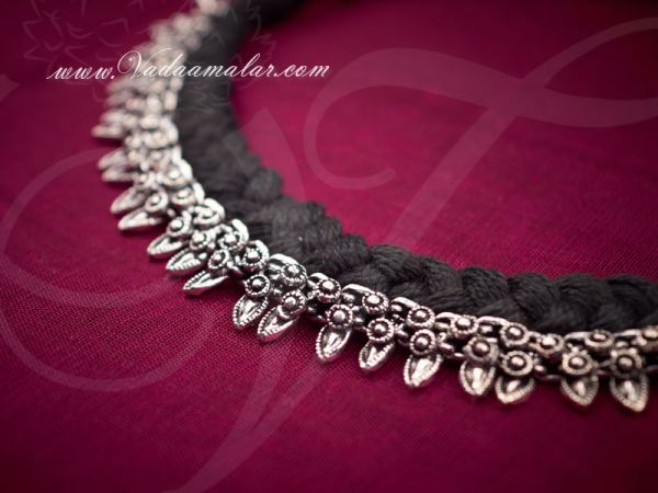 Oxidized Silver Chocker Necklace
