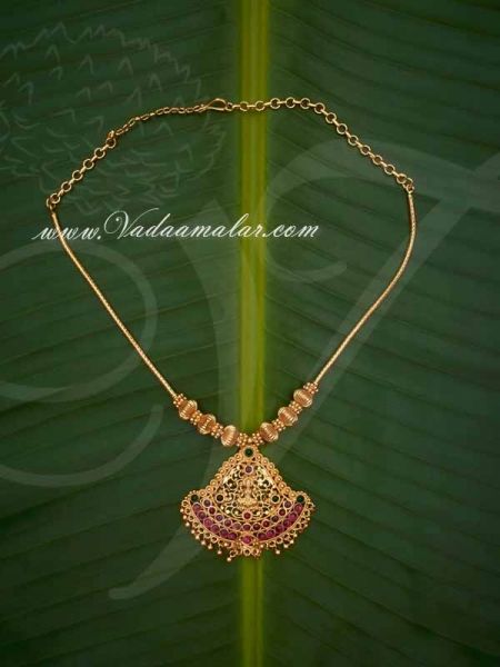Lakshmi Design Ruby Emarald Stone Short Necklace Buy online