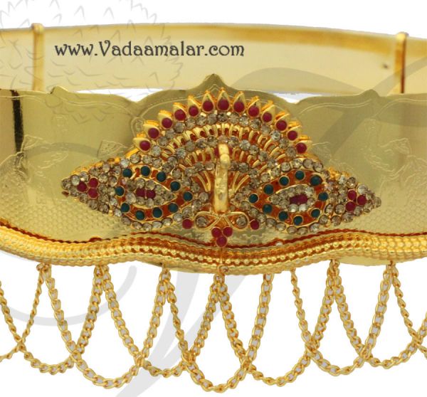 Peacock Design Oddiyanam Kamarpatta Indian Waist Hip Belt Buy Now