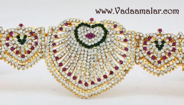 Kamar Patta Multi Colour Stone Waist Hip Belt Jewellery