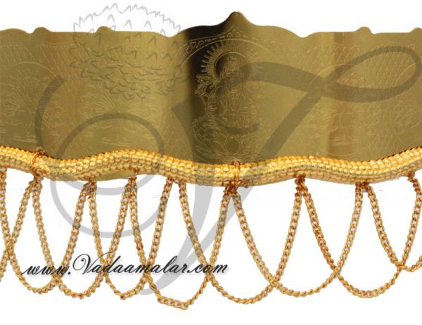 Baby Size Ethnic Design Micro Gold Plated Lakshmi jewellery Vaddanam Hip Waist Belt