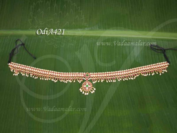 Kamarband Adjustable India Waist Belt Jewelry Kemp Stones