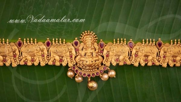 Antique Design Oddiyanam Kamarpatta Indian Waist Hip Belt Chain 