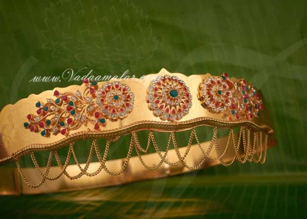 Gold plated waist belt online india Kamarpatta Indian Waist Hip Belt Chain Buy Online
