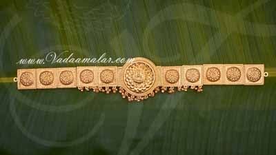 Gold Colour Kamarband Odiyanam Bharatanatyam Mohiniyattam Waist Belt Buy