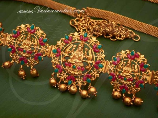 Bridal Lakshmi Design Oddiyanam Armlet Set Kamarpatta Indian Design Buy Online
