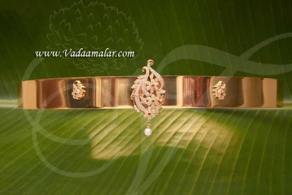 Waist Belt Gold Plated Flower Kamarband Vaddanam for Buy Now