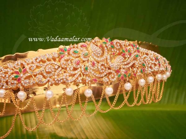 Peacock design Multi colour design Kamarpatta Indian Waist Hip Belt Chain Buy Online