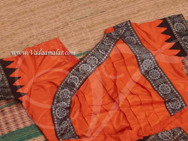 Odissi Dance Costume Odisy Orange Costume Orrisi Dress Design buy Online