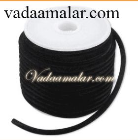 Cotton Black String Thread Rope for False Additional hair and ornaments 10 meters