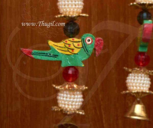 Wooden Parrot Green Jewellery Making Toran and Art Craft Work Buy Online  - 10 pieces