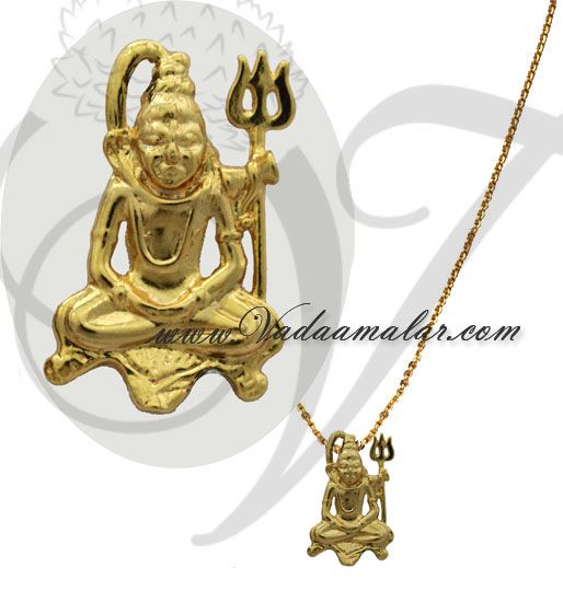 Gold Plated Lord Shiva design pendant 