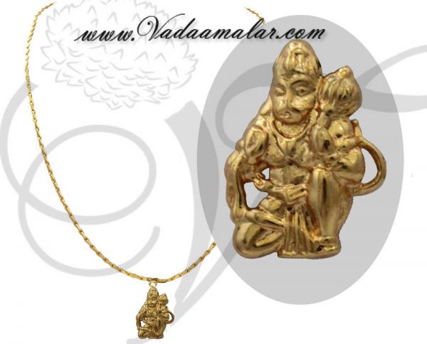 Lord Hanuman pendant with gold plated Buy now
