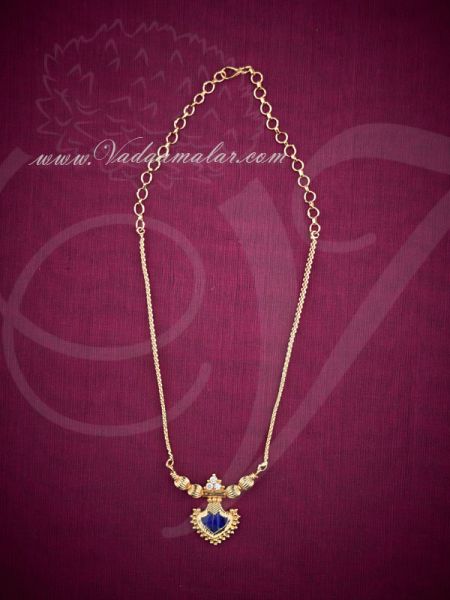 Kerala design pendent with gold plated chain 