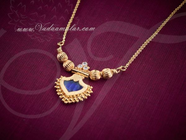 Kerala design pendent with gold plated chain 