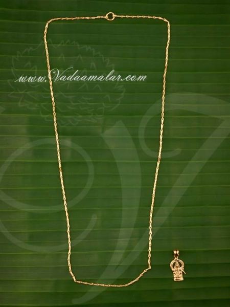 Small size Iyappan Design Gold Plated Pendant Buy Online