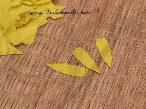  Yellow Marigold Petal Cloth Flower Decoration Crafts Available Online - 2000 Petals