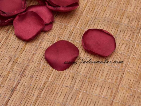 Rose Petals Maroon Burgundy Cloth Flower Petal Decoration Crafts Online Buy Now 300 petals