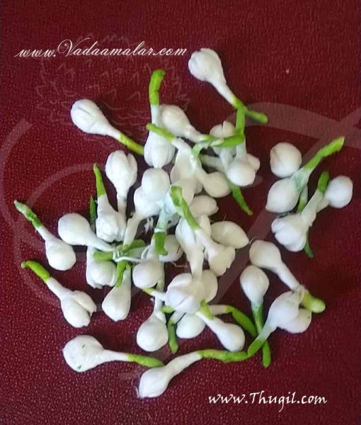 Jasmine Flowers Paper Bud Floral Arragement Poo Kolam Buy now online 100 Peices