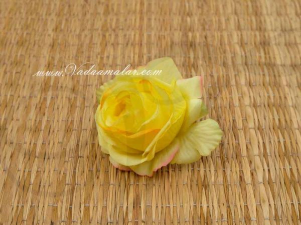 Yellow Rose Artificial Heads Flower Roja Buy Now 20 pieces
