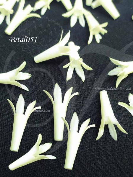 TubeRose Ivory OffWhite Plastic Flowers For Decoration 200 Pieces