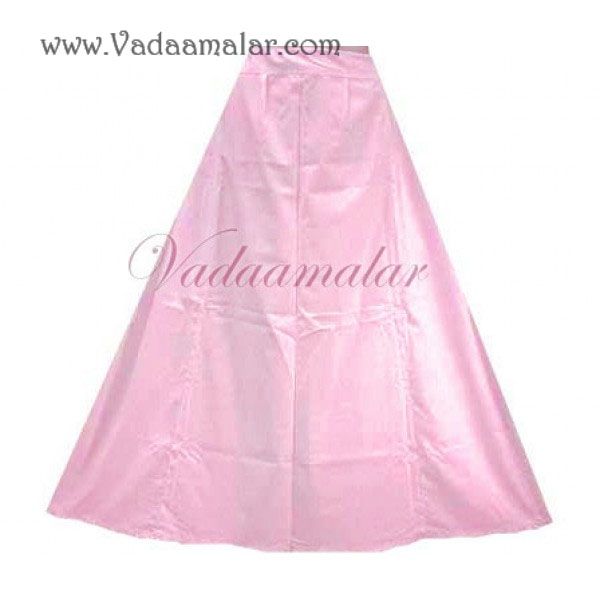 Baby Pink Ready made Ready to Wear Saree Petticoat Inskirt PettyCoat Petticoats