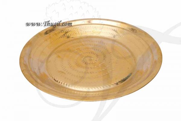 17.5 inches Diameter Kuchipudi Dance Plates Sturdy Brass Plate Tarangam Dances