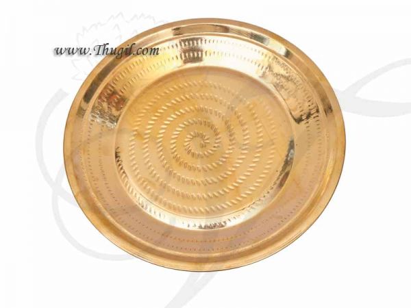 17.5 inches Diameter Kuchipudi Dance Plates Sturdy Brass Plate Tarangam Dances