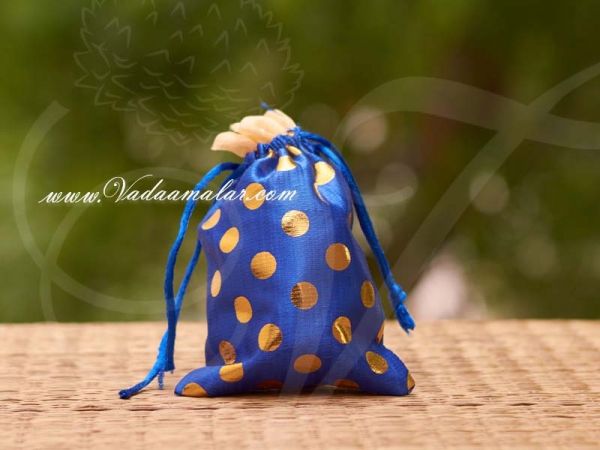 6 x 3.8 Festival Gifts Cloth Bags Pouchs Polka Dots Wedding India Buy Online