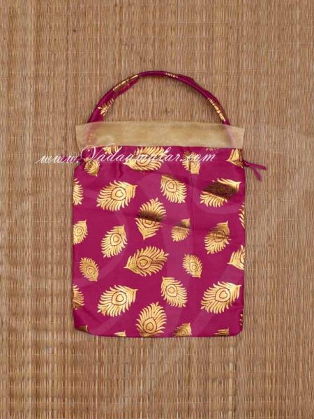Potli Return Gift Wedding Ethnic Bag Design 3 Purple 