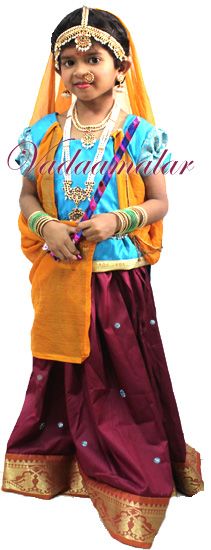 Indian Princess Radha Fancy Dress Costume Jewelry  Jewelery and Accessories for Kids Children