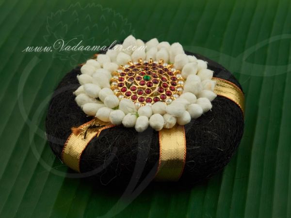 Indian Wedding Hair Band Accessories Ring with Flower Jewellery Bharatanatyam Dances Buy Now