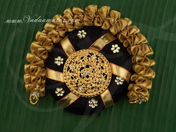 Indian Bridal Hair Design Band Ring Gold Flower Jewellery Buy Now