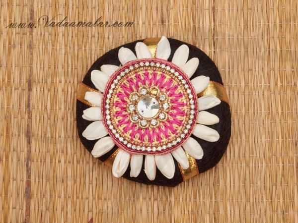 Indian Wedding Hair Band Accessories Ring with Flower Jewellery Bharatanatyam Dances Buy Now
