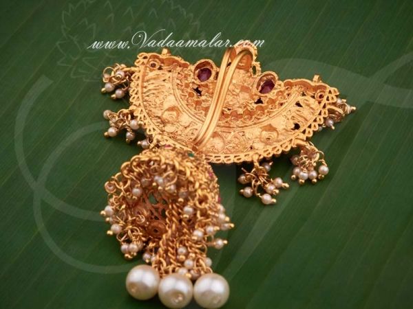 Antique lakshmi design hair ornament rakodi Indian choti Buy online