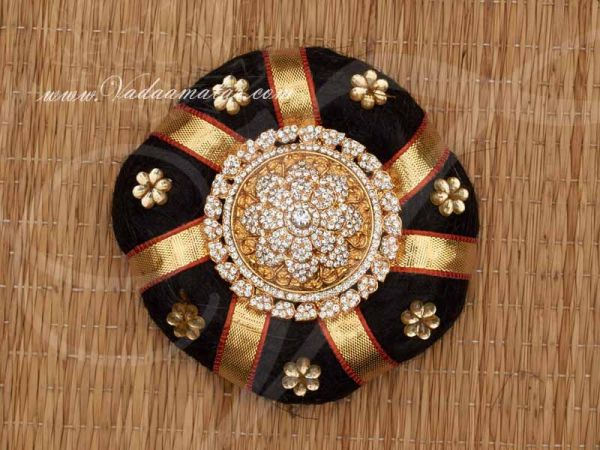 Indian Wedding White Stone Rakkodi With Hair Band Accessories Ring Jewellery Bharatanatyam Dances Buy Now