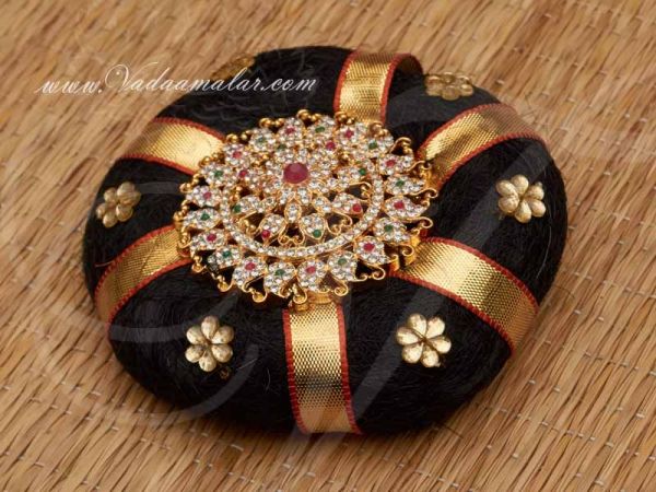 Indian Wedding Multi Colour Stone Rakkodi With Hair Band Accessories Ring Jewellery Bharatanatyam Dances Buy Now