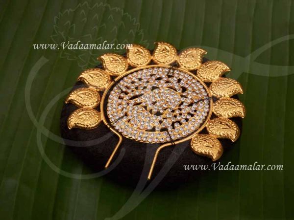 Hair Band Accessories Ring with Gold Arch Jewellery Bharatanatyam Dances Buy Now