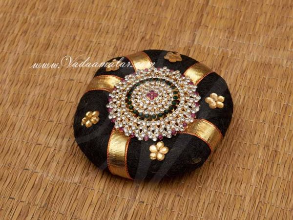 Medium Size Indian Wedding Stone Rakkodi With Hair Band Accessories Ring Jewellery Bharatanatyam Dances Buy Now
