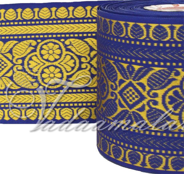 Buy online gold zari border quality saree borders Sari Trim End Borders - 3.5 inches
