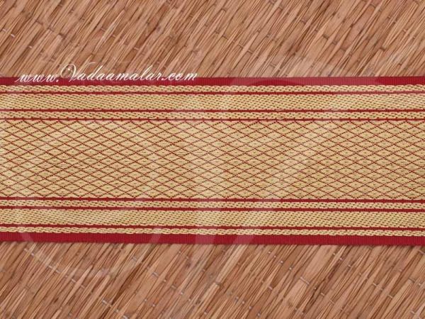 First quality Jari Border Red Gold Colour Saree Sari Trim End Borders - 2.5 inches