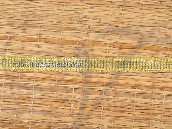 0.5 inch Gold Trim Lace Golden End Borders Buy Now - 16 meters / 17.5 yards