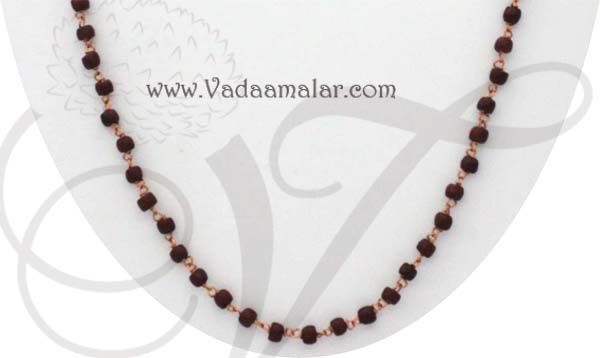 Brown Colour Beads Necklace Indian Jewelery Set for Saree Salwar