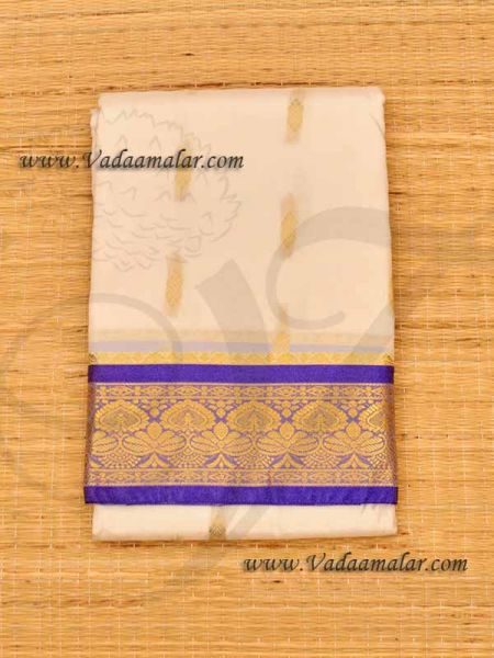 White Art Silk Saree Poly Cotton Indian Sarees Buy Now Online